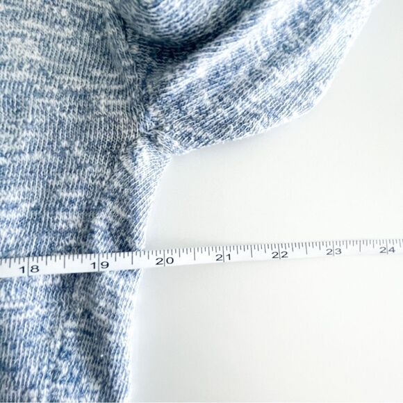 Lucky Brand Cardigan Duster Sweater Women's M Blue White Open Front Pockets - Picture 4 of 6